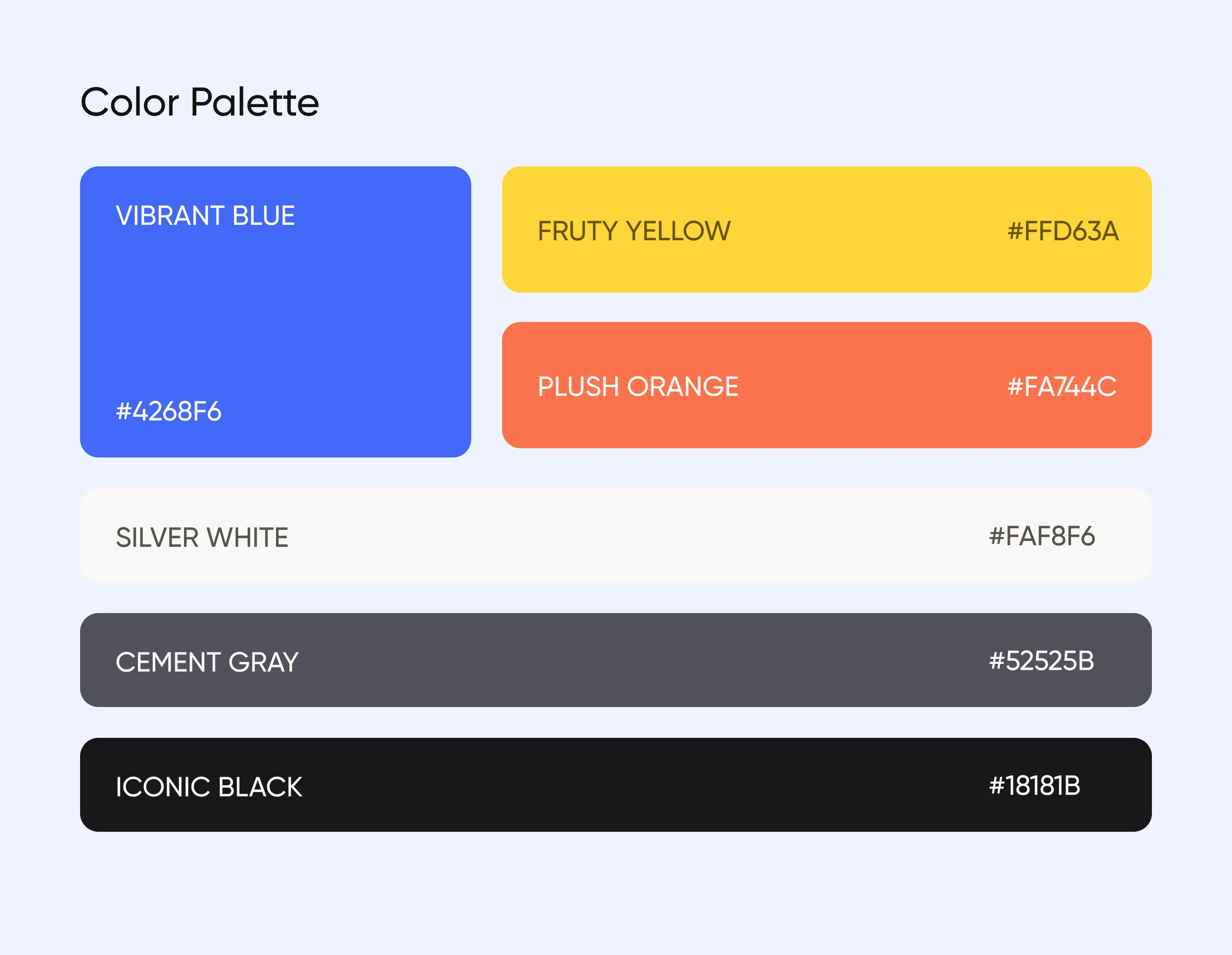 Learn Joy colour palette