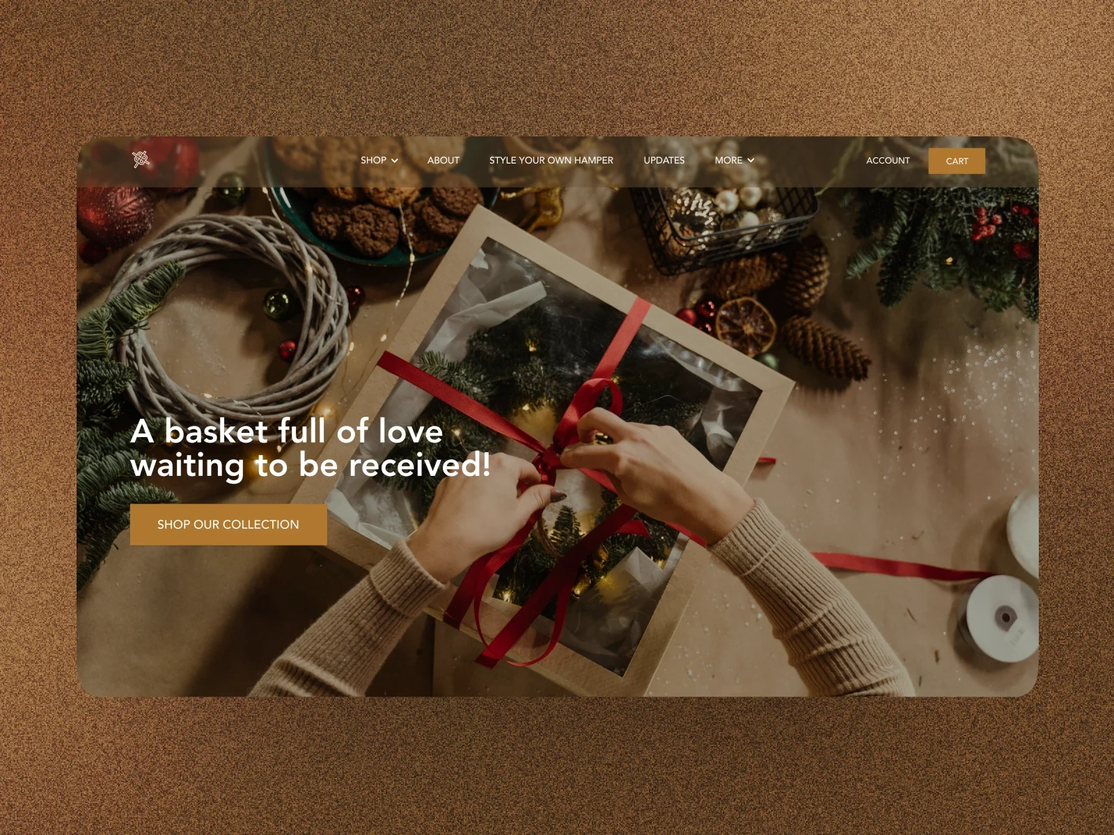 E-commerce landing page design