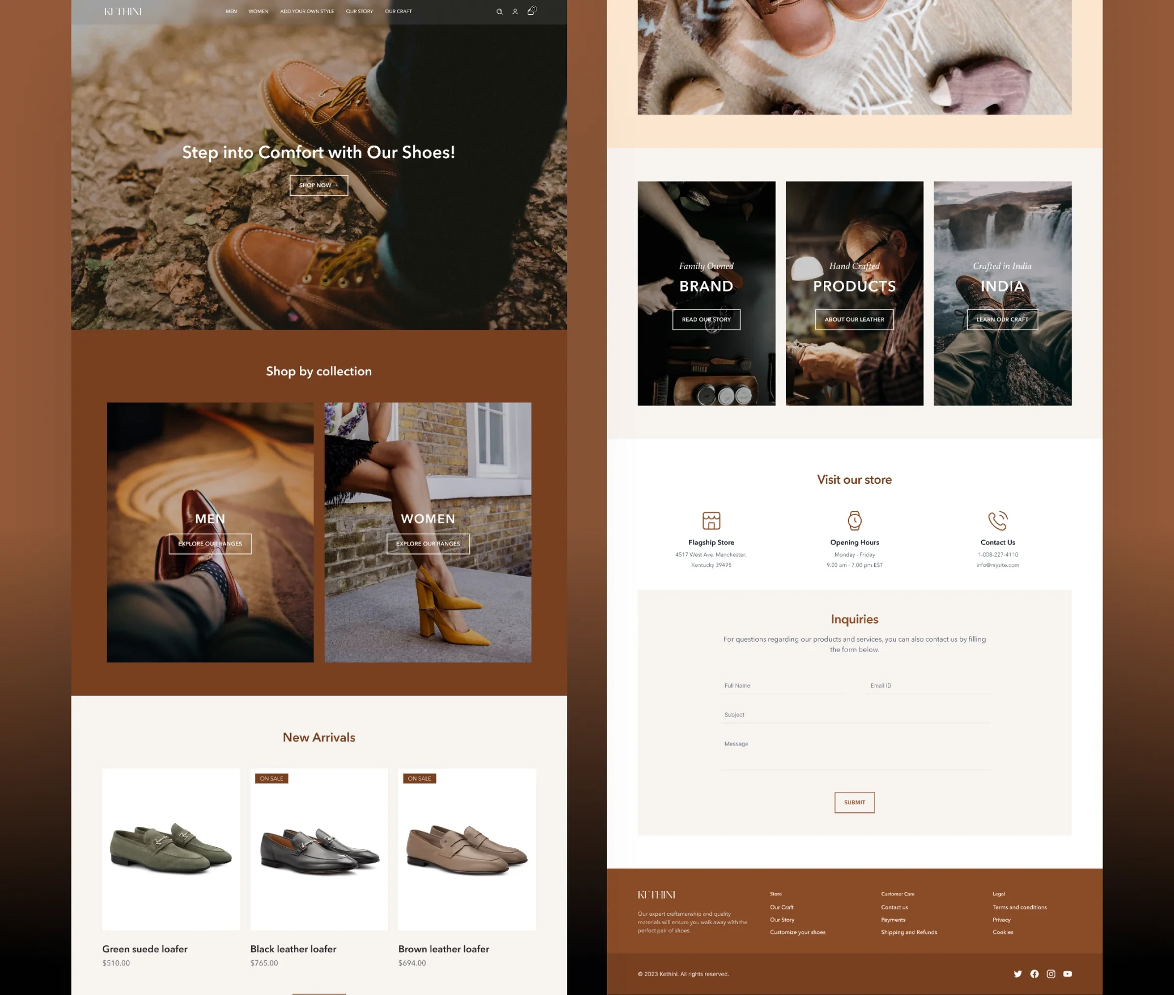 E-commerce website design