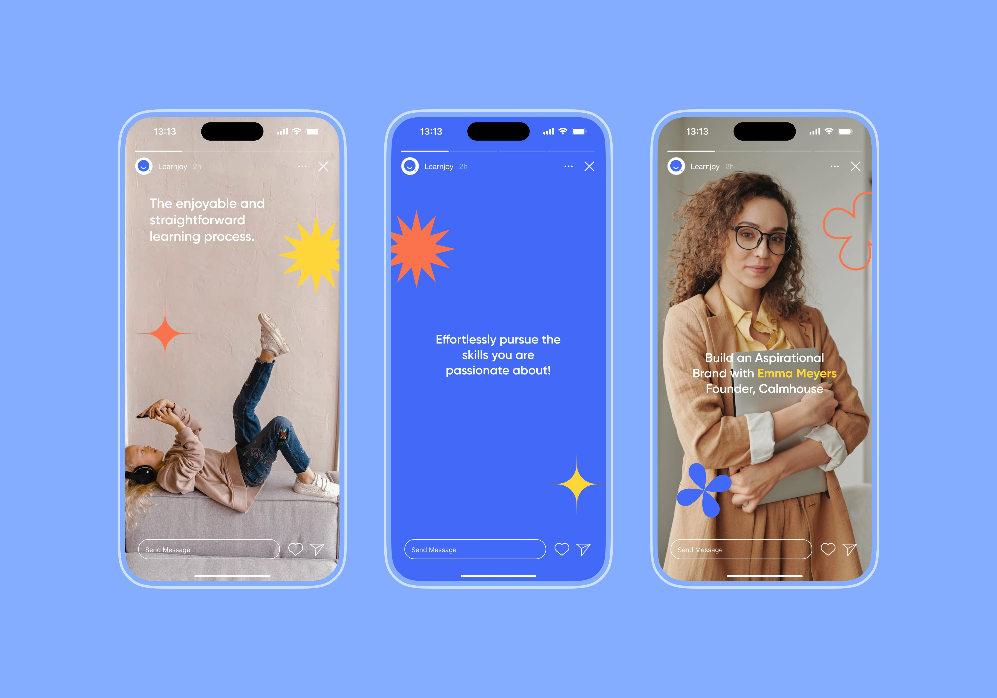 Learn Joy Instagram story designs