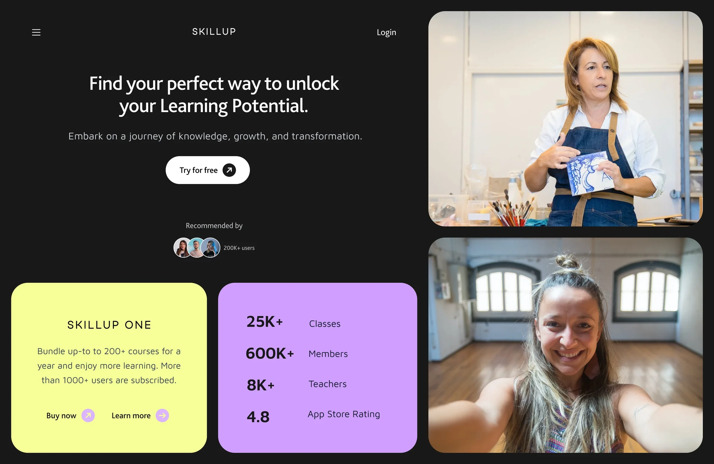 Online learning platform website design