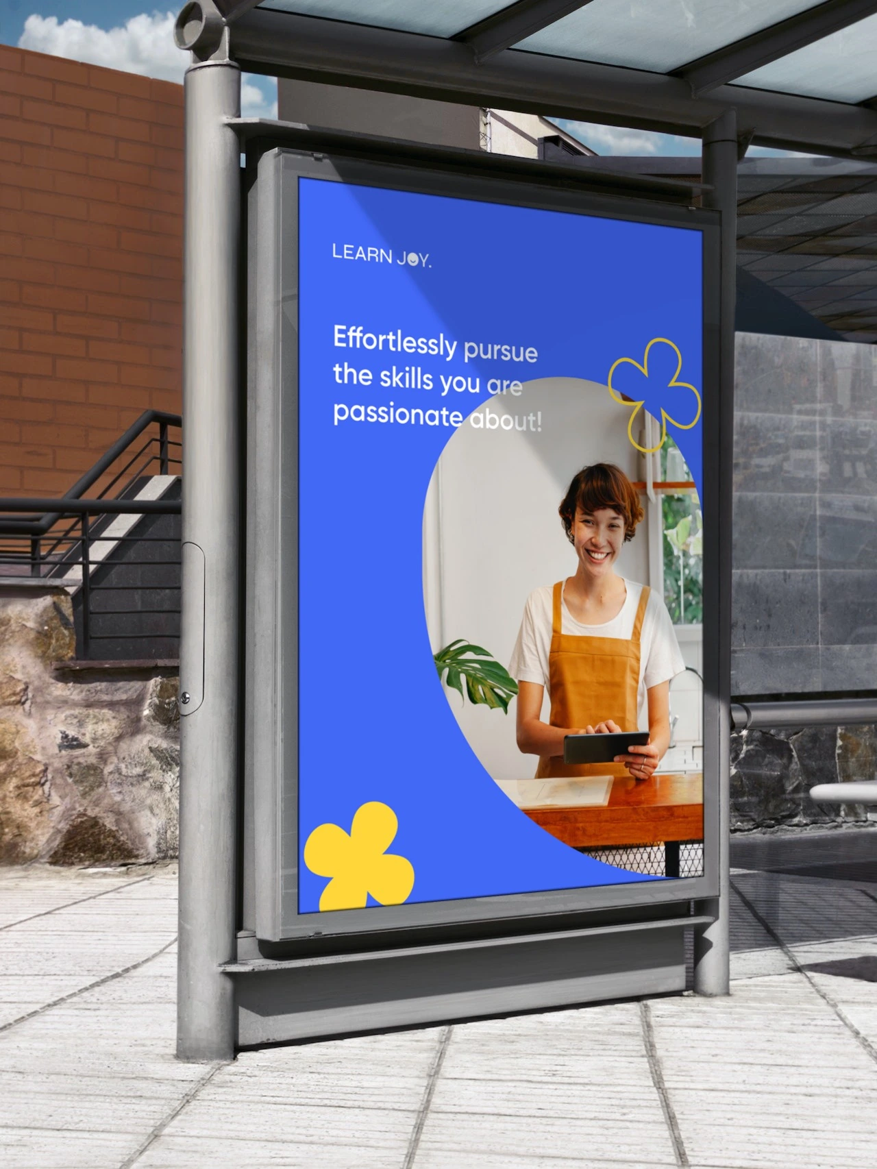 Learn Joy outdoor billboard mockup