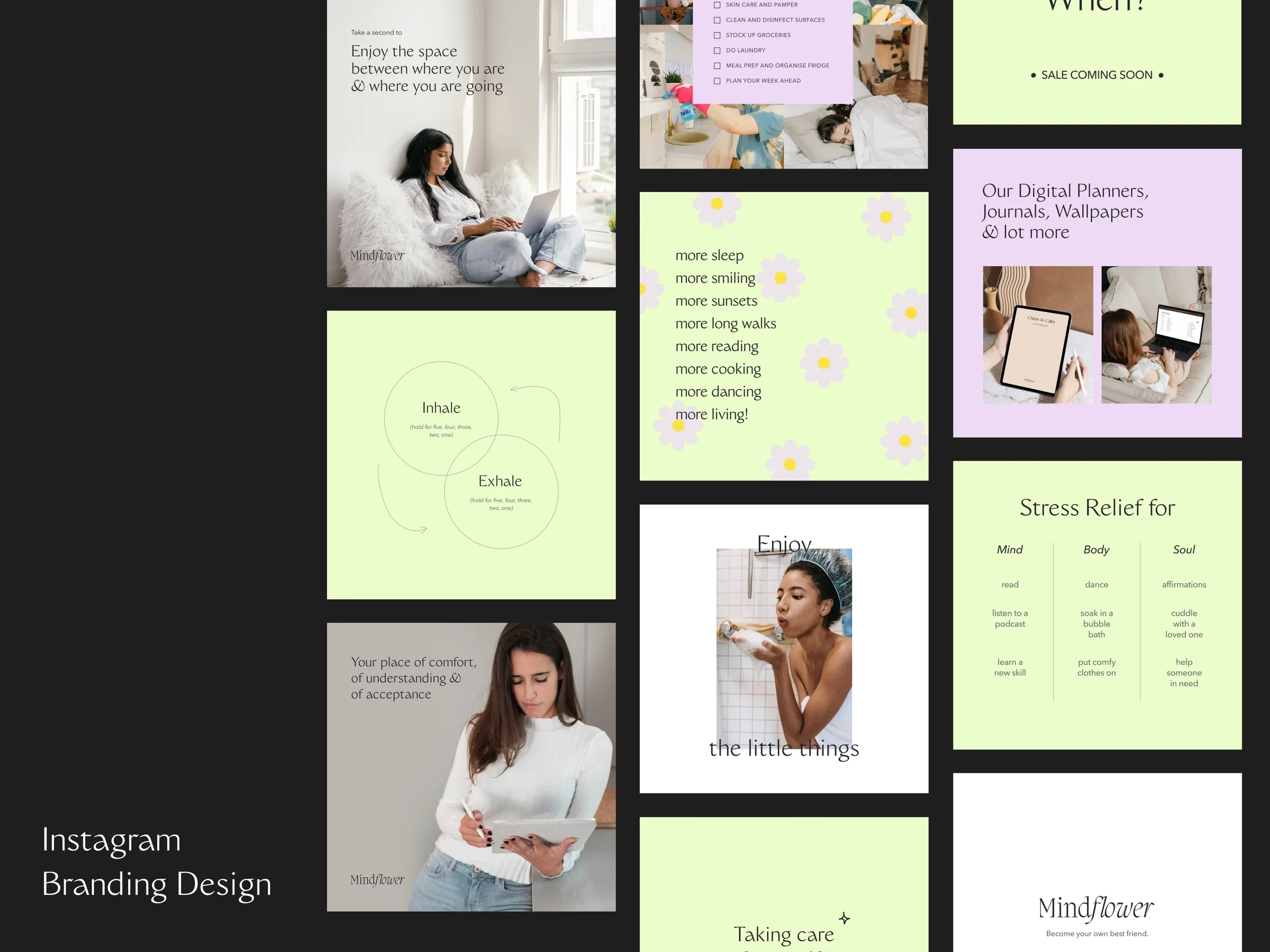 Instagram branding and social media poster designs