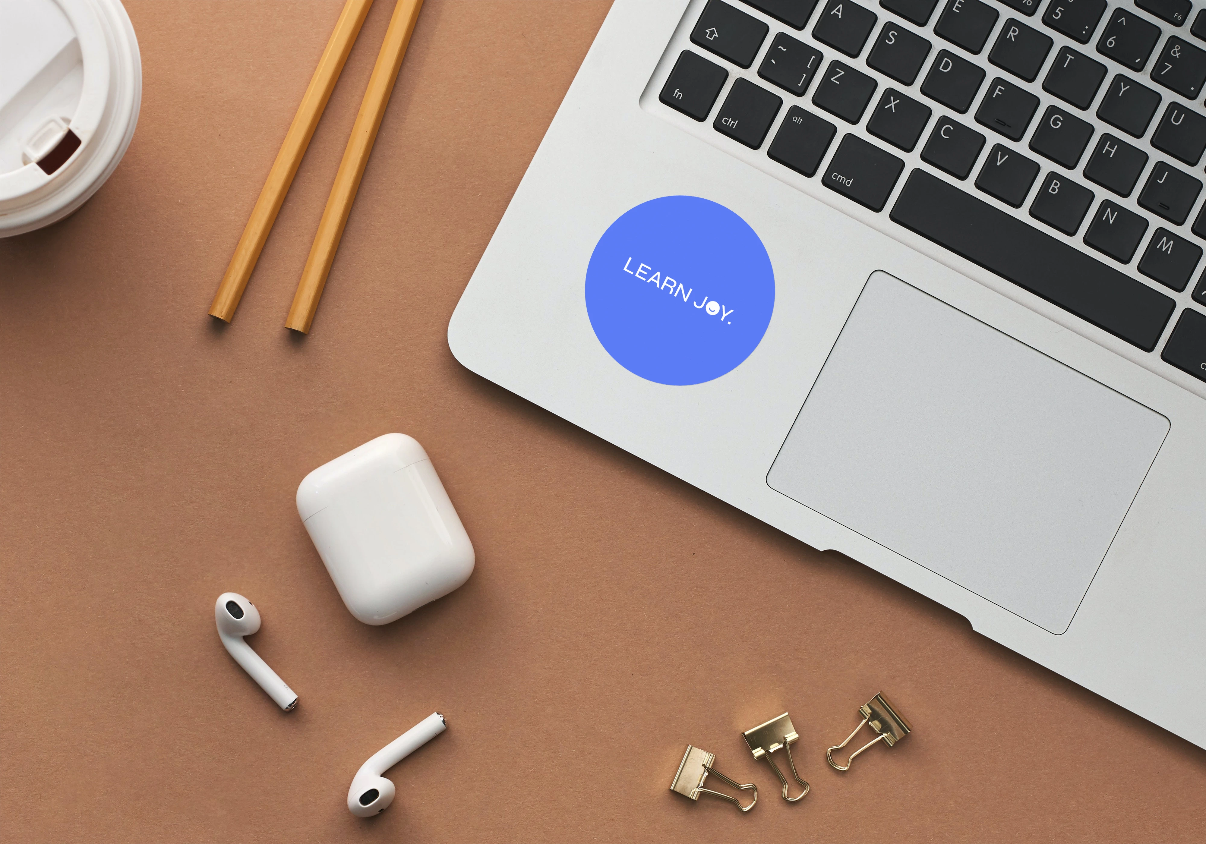 Learn Joy sticker mockup